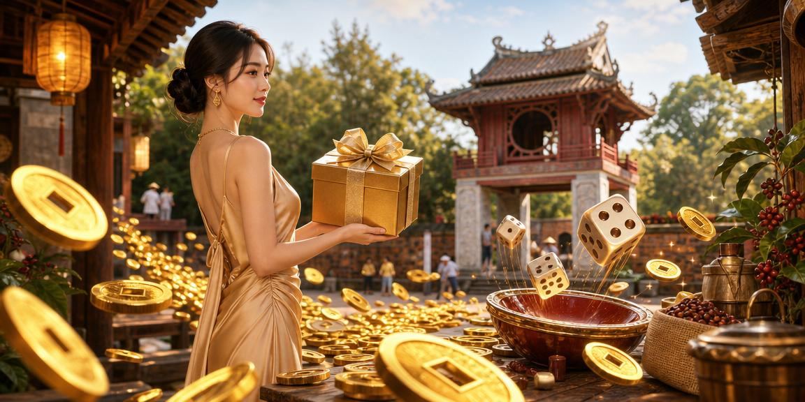 Người chơi Hà Nội thử vận may tài xỉu xúc xắc bên ly cà phê buổi sáng