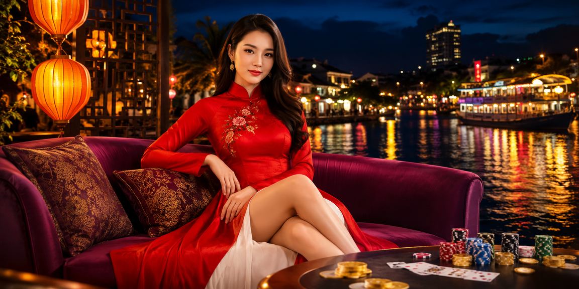 Người chơi Sài Gòn trong trang phục áo dài tham gia trò chơi bài truyền thống